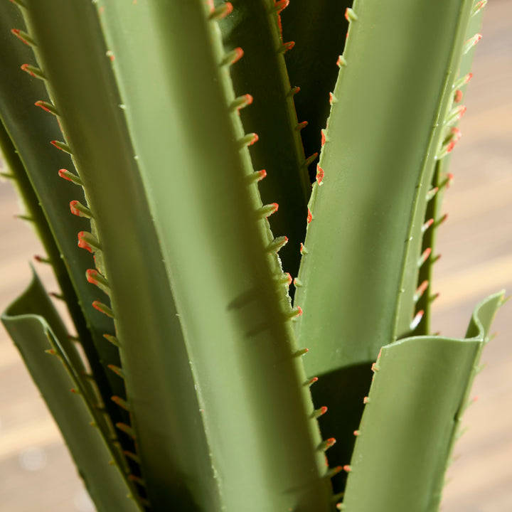 Verdant Vignette: Artificial Agave Succulent Plant