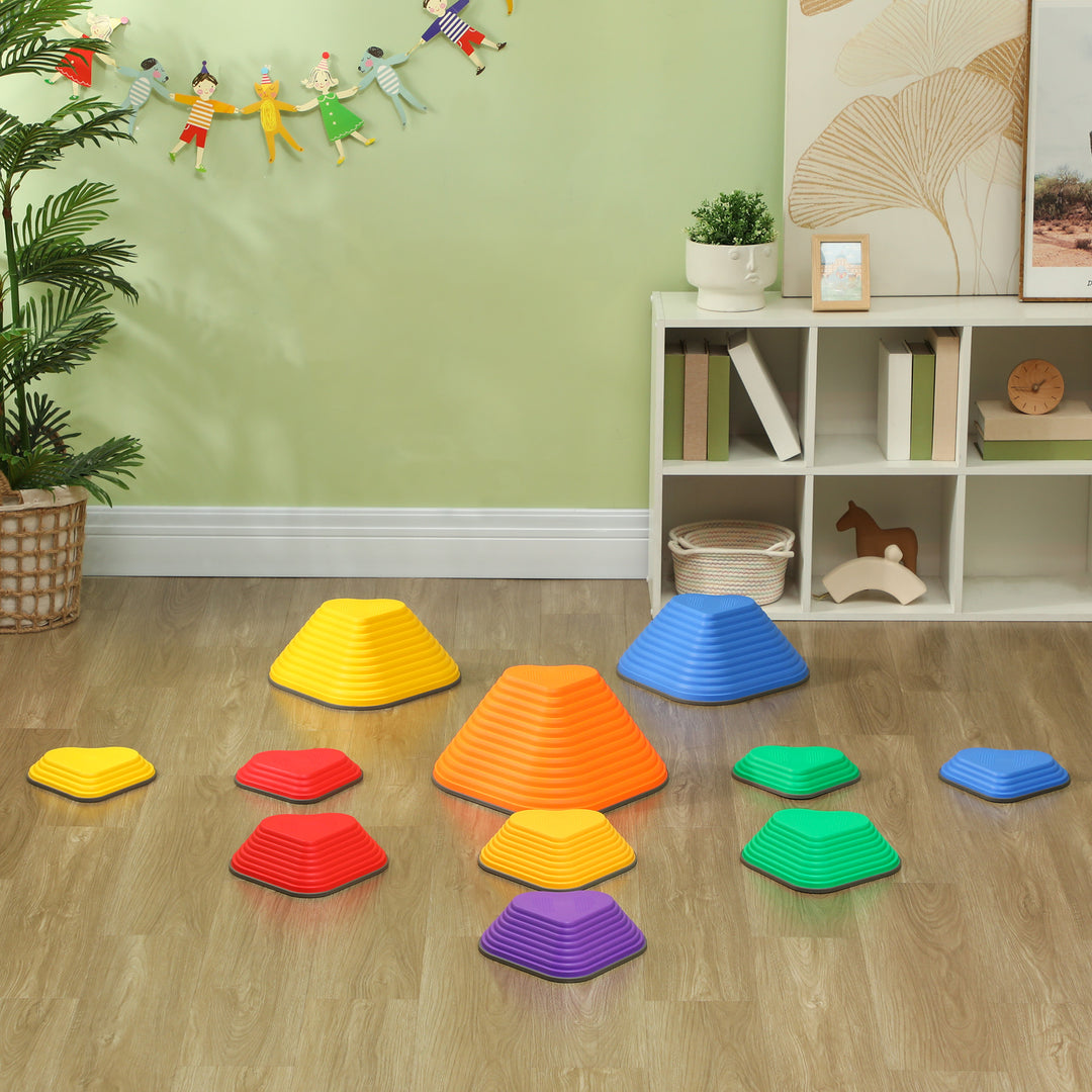 11PCs Heart-Shaped Kids Stepping Stones Balance & Motor Skills