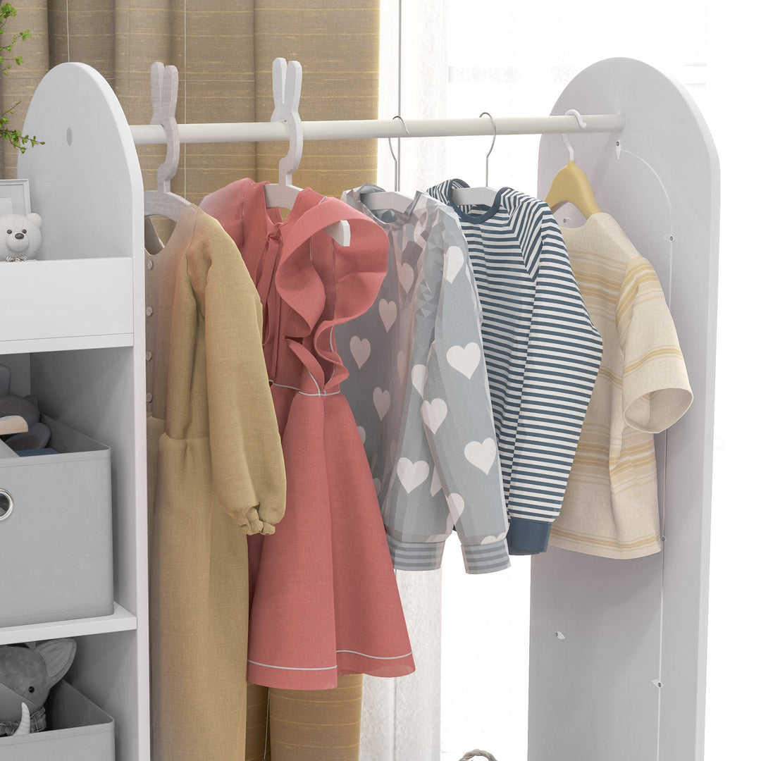 Kids Clothes Rail with Storage Shelf