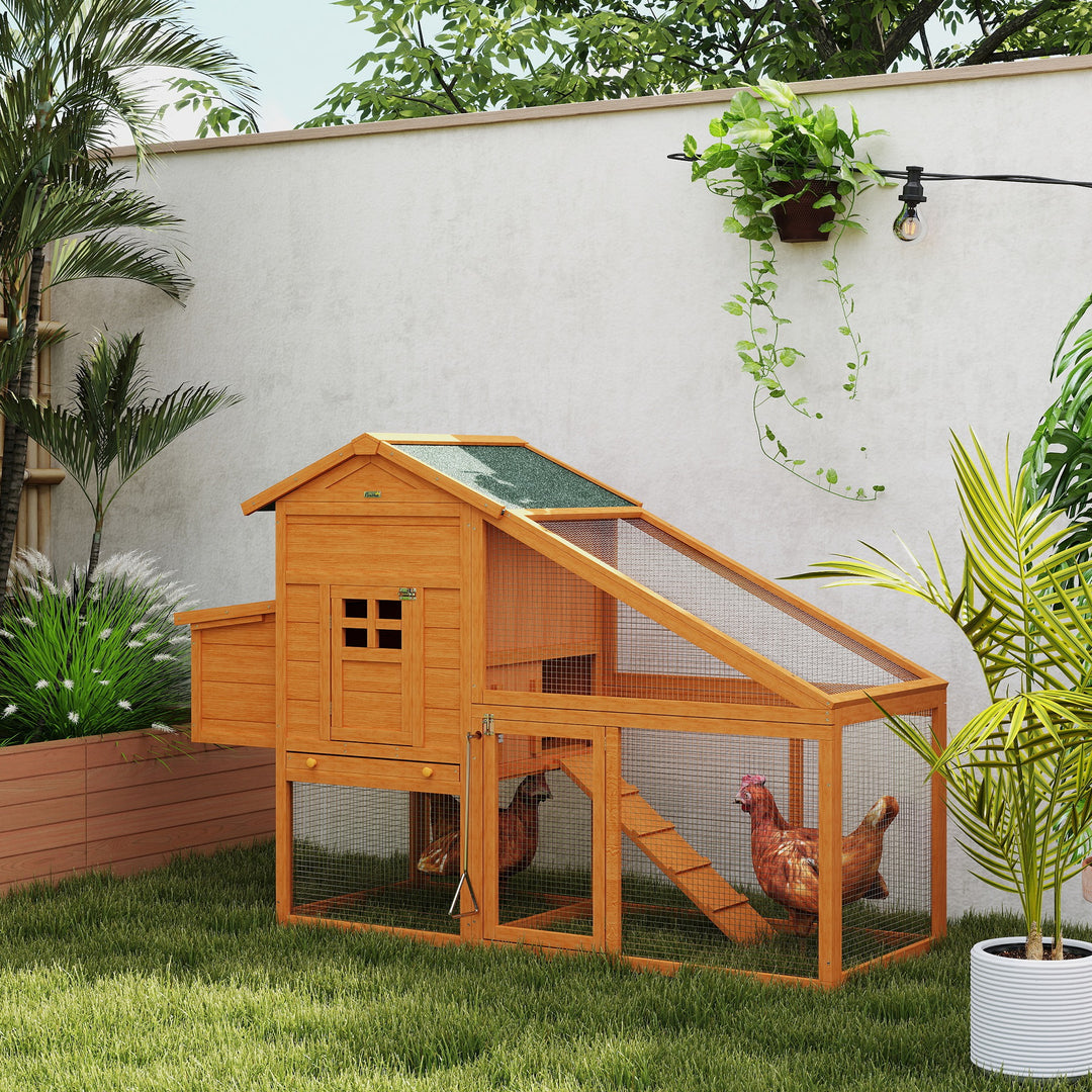 Wooden Chicken Coop with Run