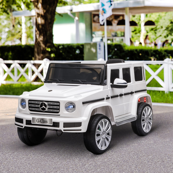 Compatible 12V Battery-powered Kids Electric Ride On Car Mercedes Benz G500 Toy w/ Parental Remote Control Music Lights