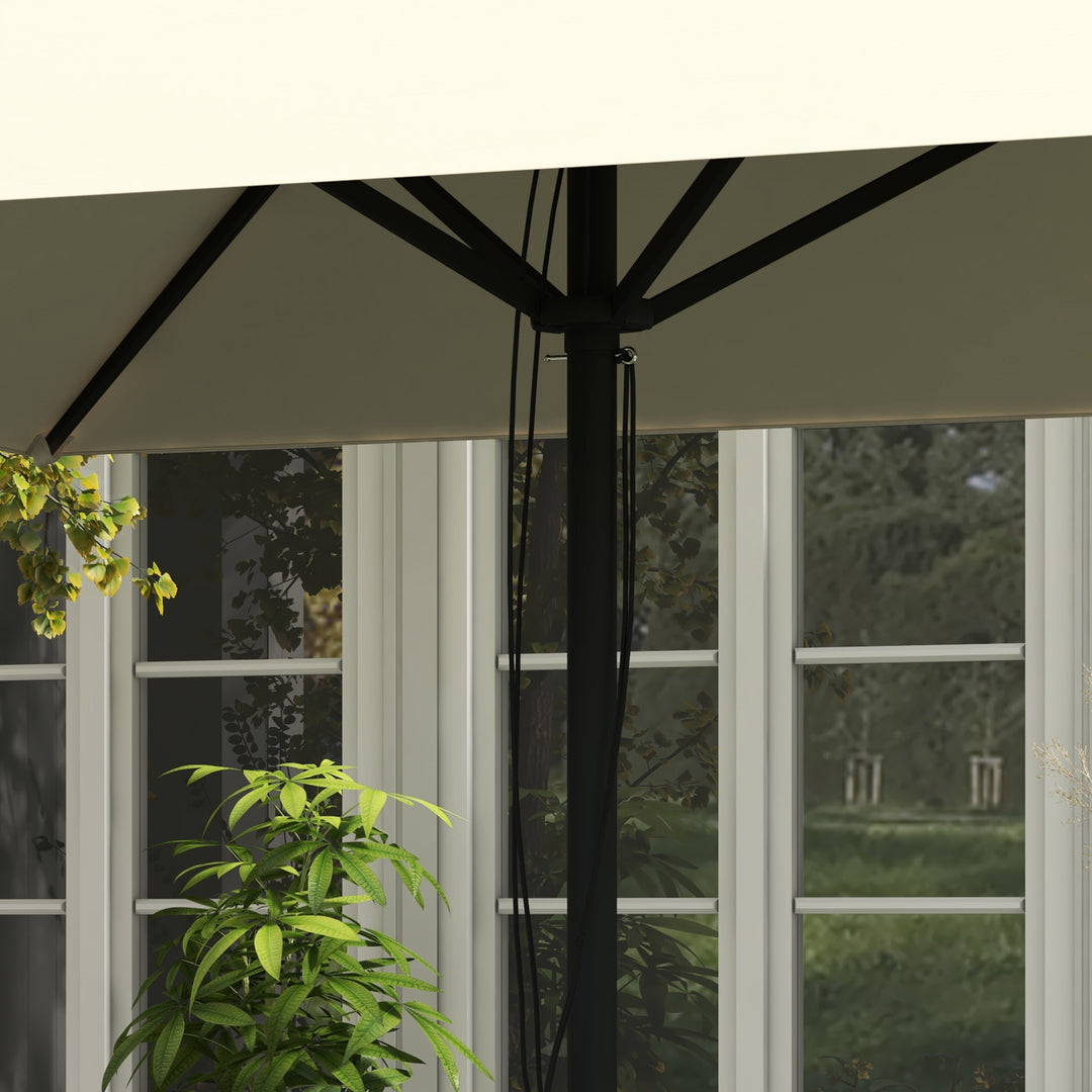 Waterproof Garden Parasol: Patio Umbrella with Vented Canopy