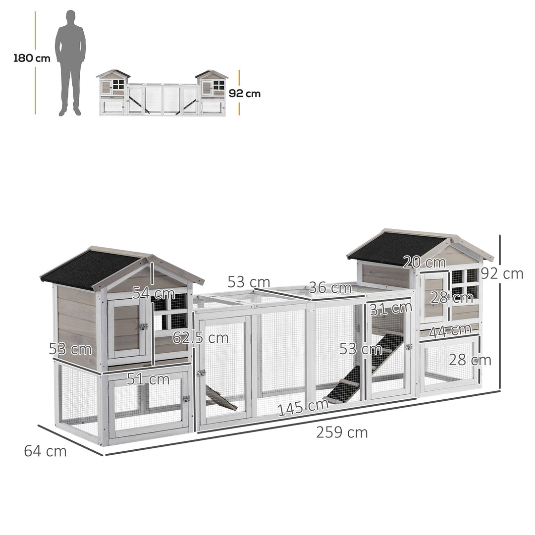 2 in 1 Rabbit Hutch