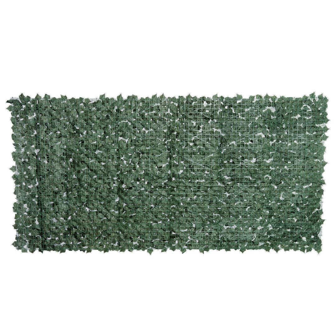 Artificial Leaf Screen: 3x1.5m UV-Resistant Privacy Panel