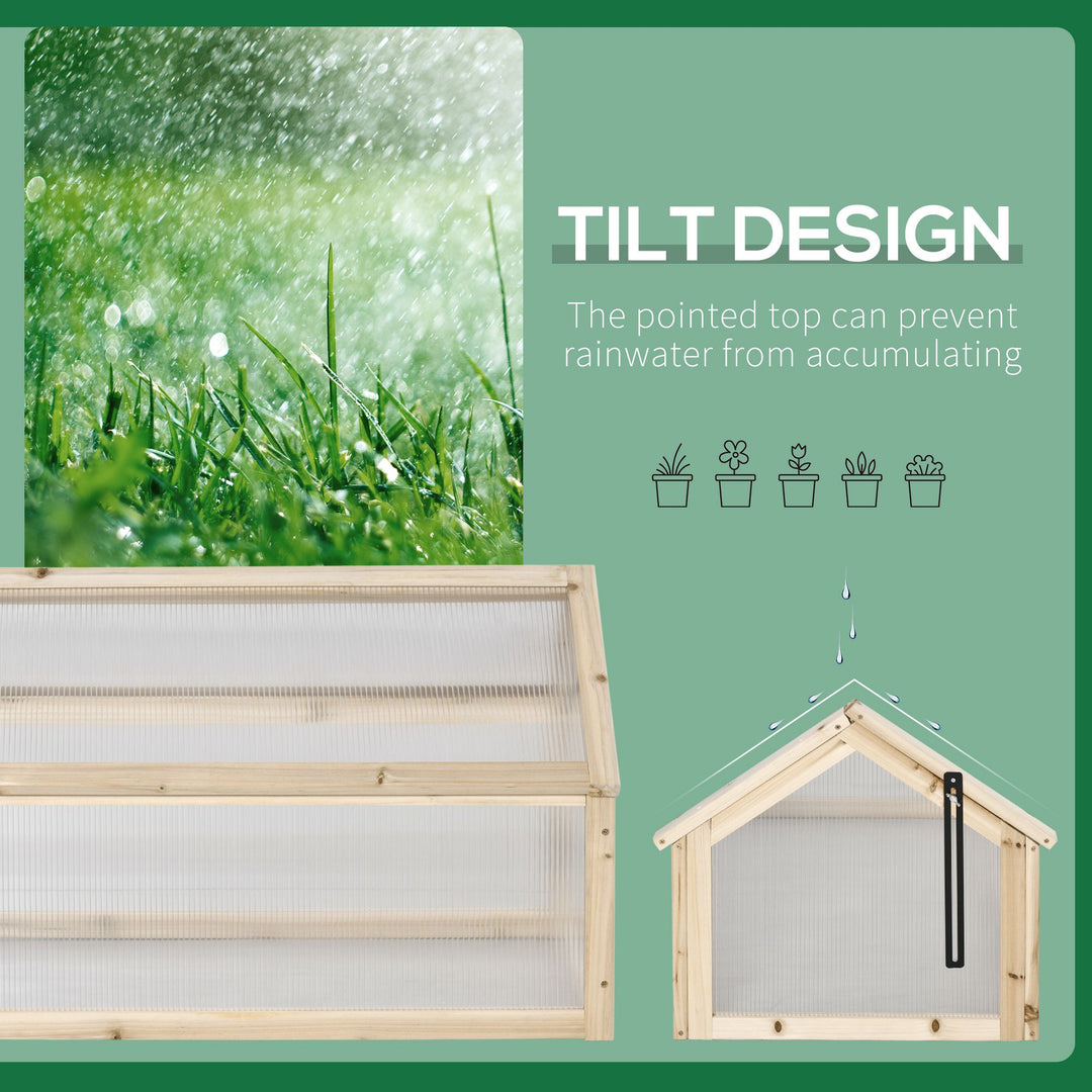 Polycarbonate Cold Frame Greenhouse