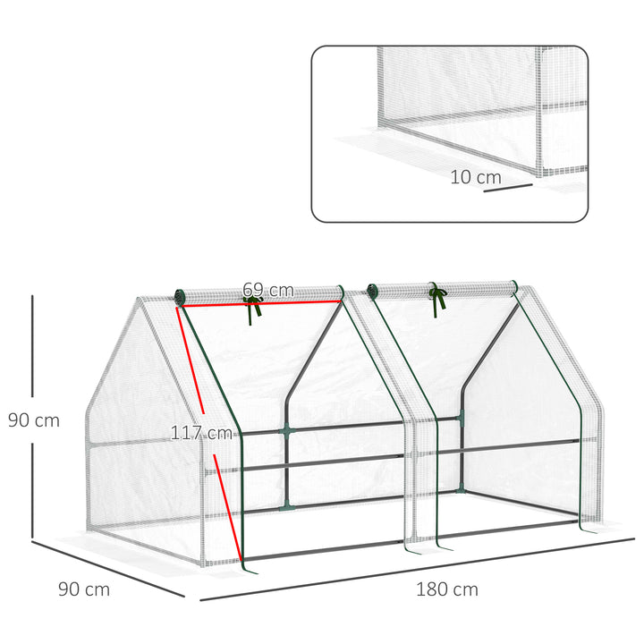 Compact Cultivator: Petite Greenhouse with Steel Frame