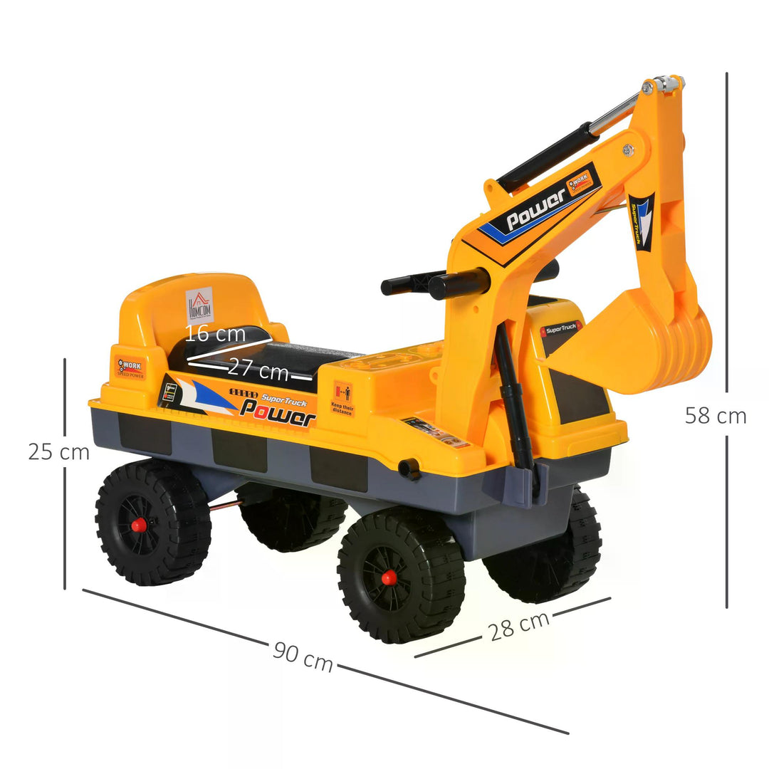 Ride-On Excavator for Toddlers