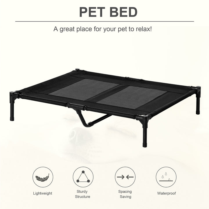 Large Raised Dog Bed – Elevated Cooling Pet Cot