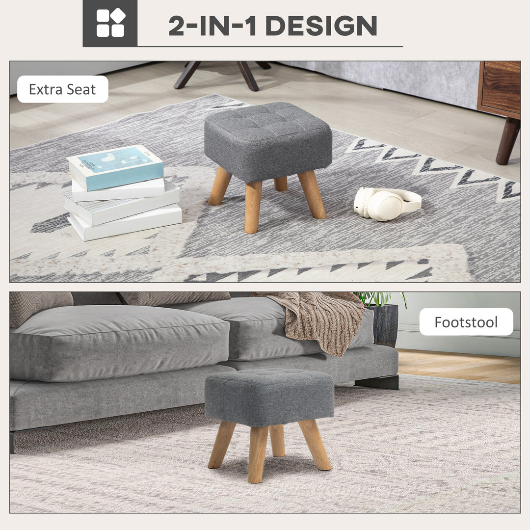 Modern Tufted Footstool