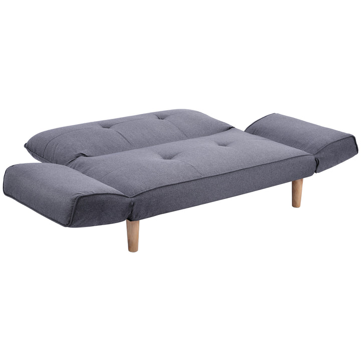 Compact 2 Seater Sofa Bed Couch - Grey