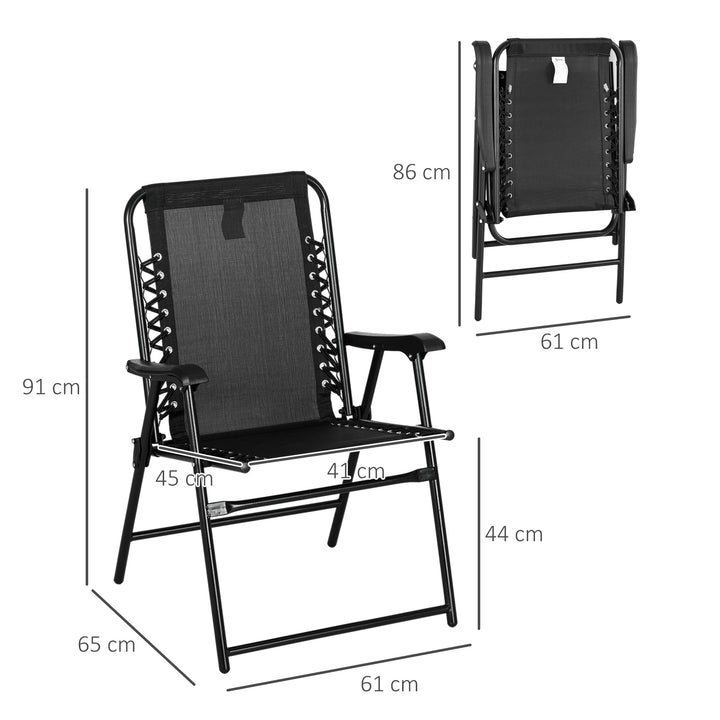 6 Pcs Patio Folding Chair Set