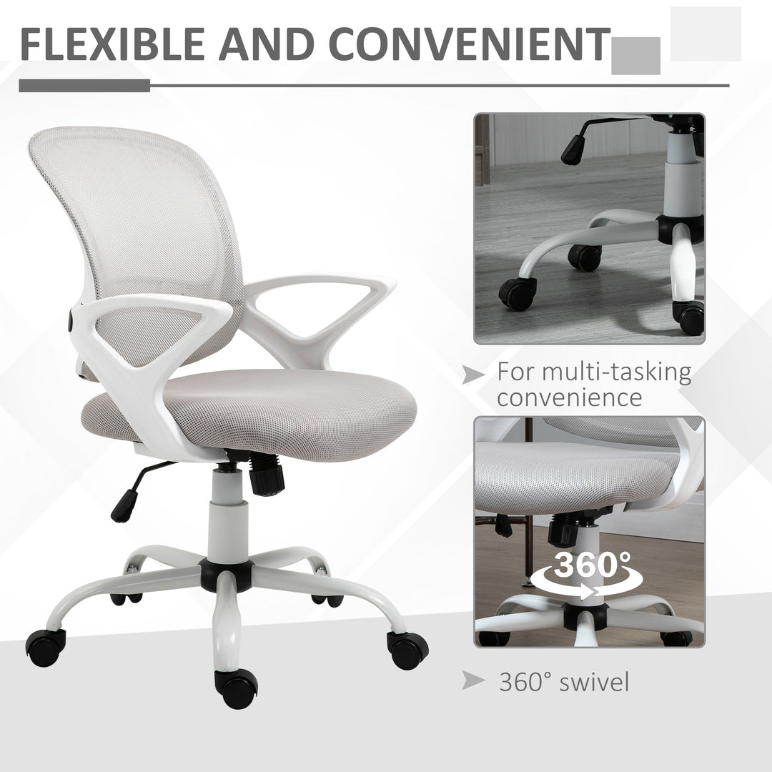 Vinsetto Mesh Office Swivel Chair with Adjustable Lumbar Support