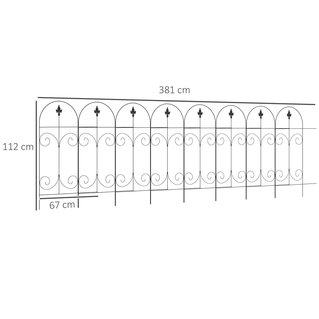 8PCs Decorative Garden Fencing