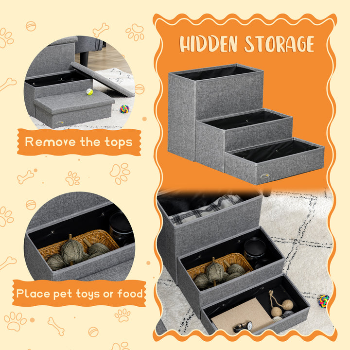 Cat Stairs with Storage Boxes