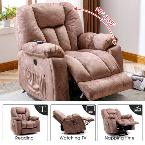 Power Massage Lift Recliner Chair with Heat & Vibration