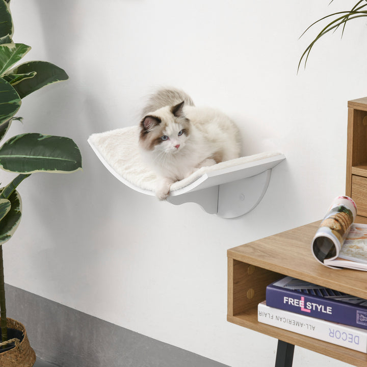 Wall-Mounted Wood Cat Shelves