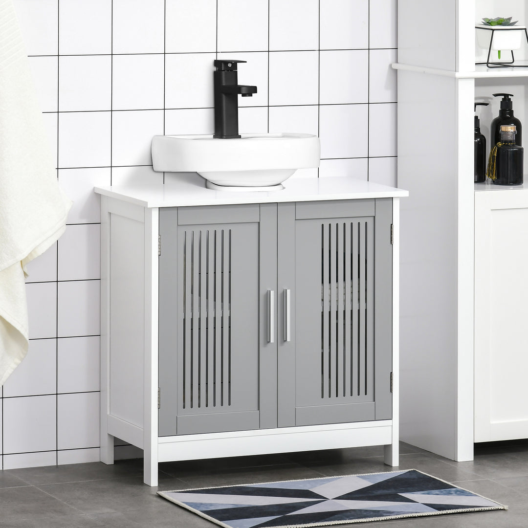 Kleankin Under Sink Cabinet, Grey