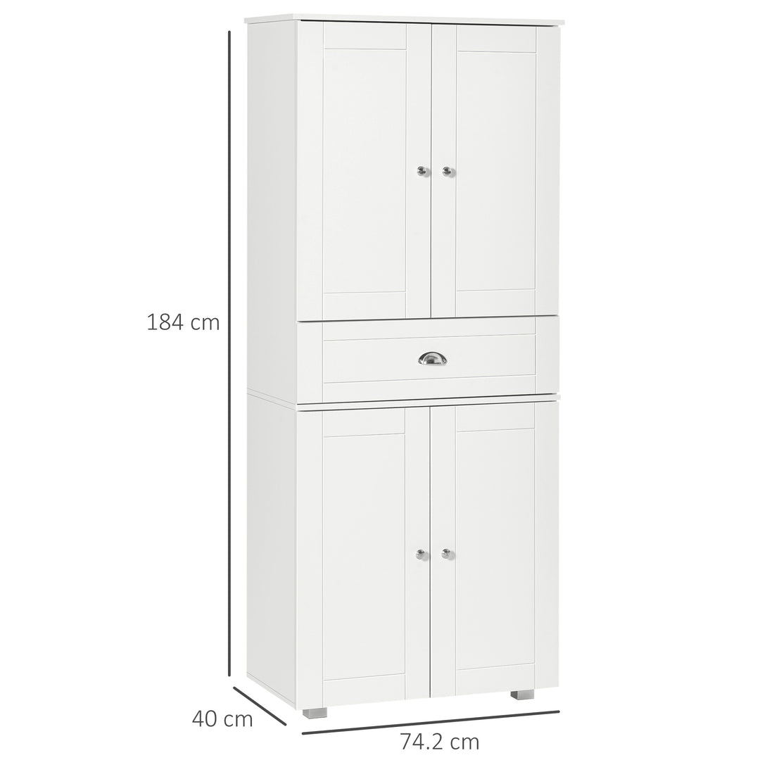 Kitchen Larder w/ Drawer and 3 Adjustable Shelves