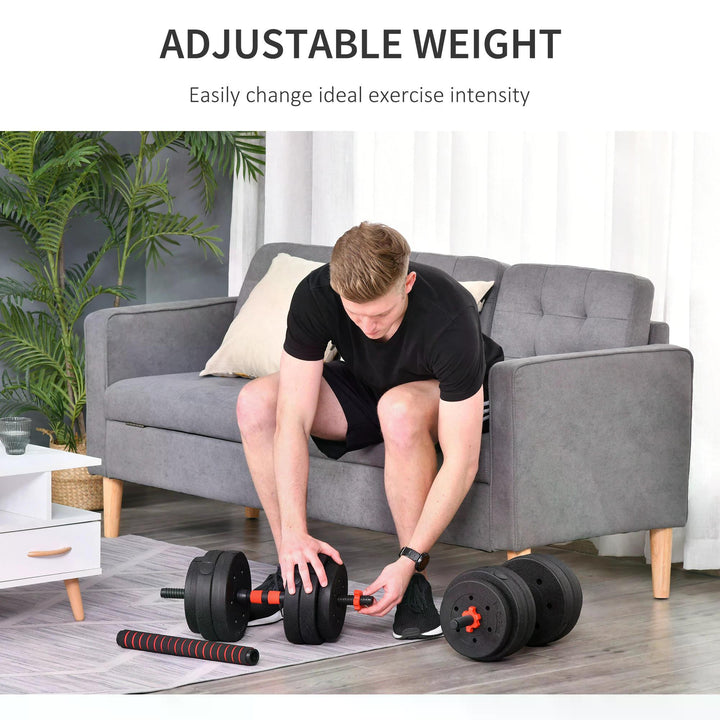 25kg 2 IN 1 Adjustable Dumbbells Weight Set