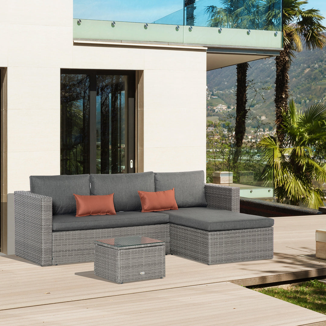 PE Rattan Sofa Set Rattan Corner Sofa