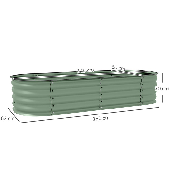 Galvanised Raised Garden Bed