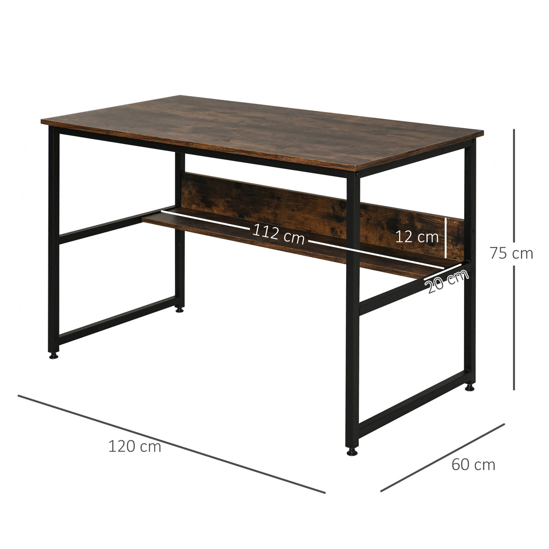 HOMCOM Desk with Storage Shelf