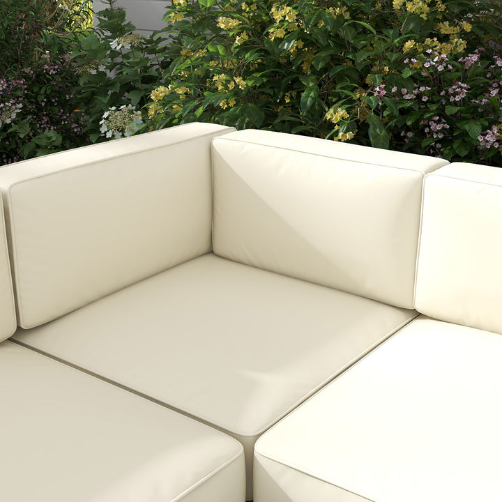 5-Piece Garden Sofa Set with Cushions