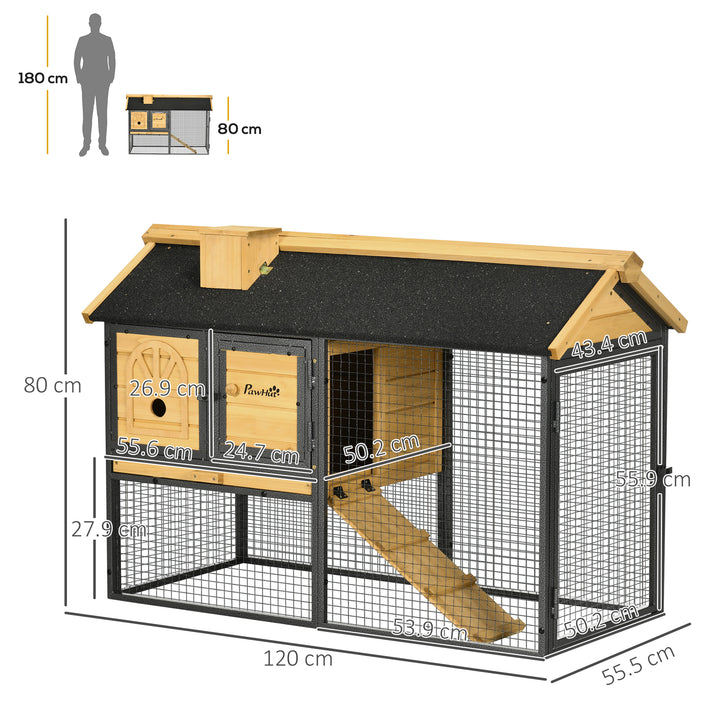 Rabbit Hutch Outdoor Bunny Cage with Run