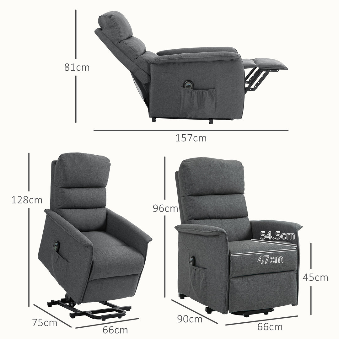 Electric Power Lift Recliner Chair with Spring Pack Seat