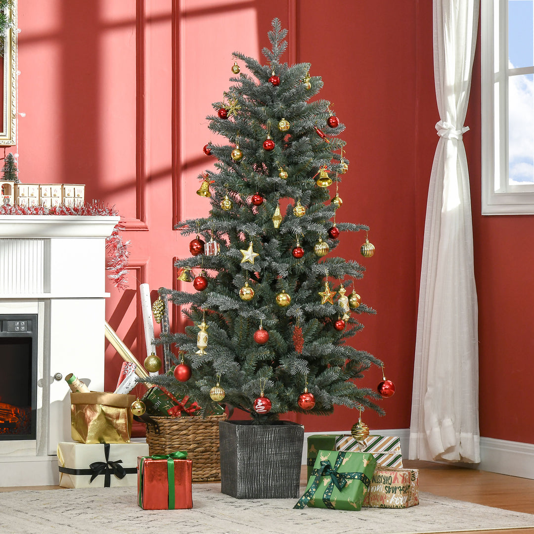 5ft Tall Artificial Christmas Tree with Realistic Branches