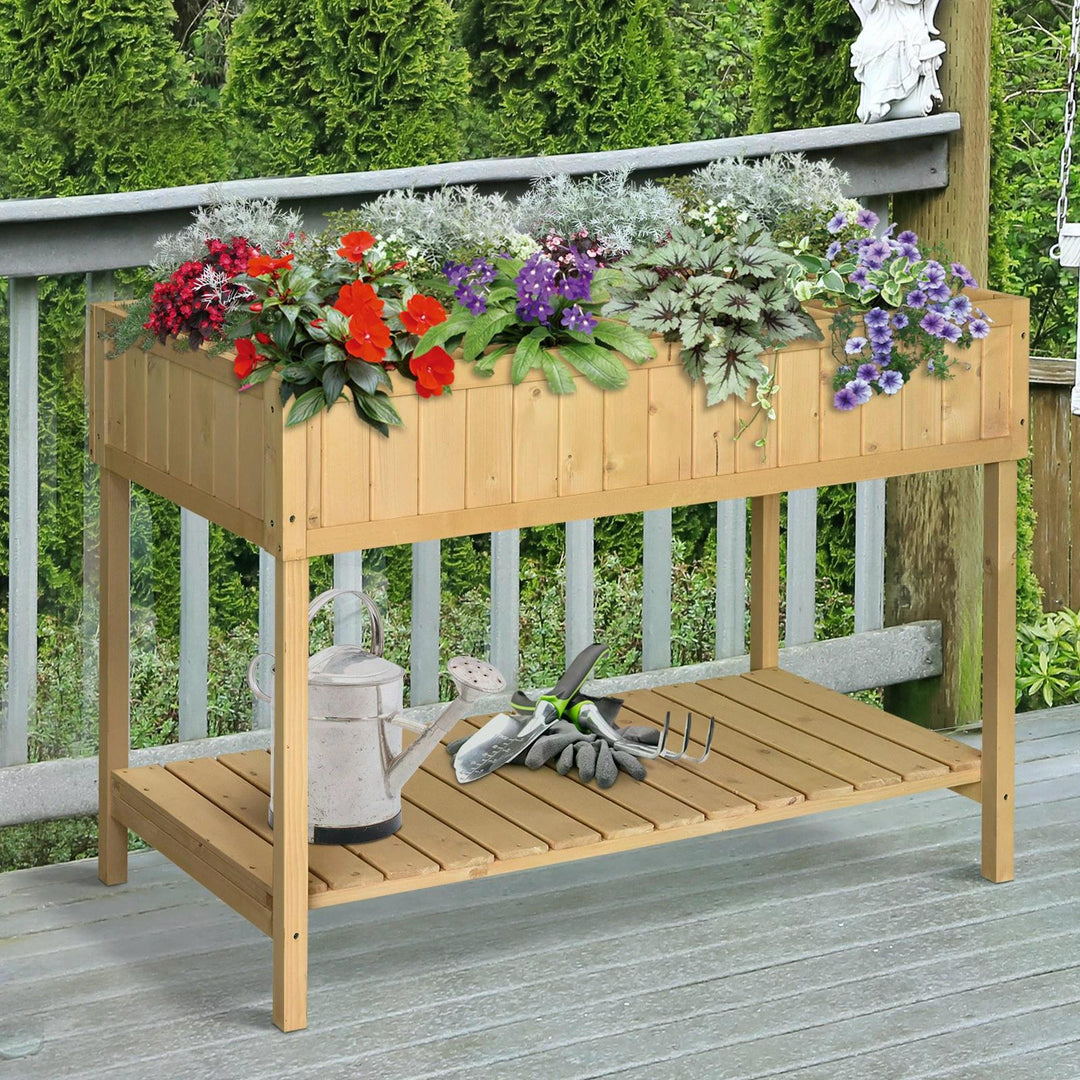 Outsunny Garden Wooden Planters