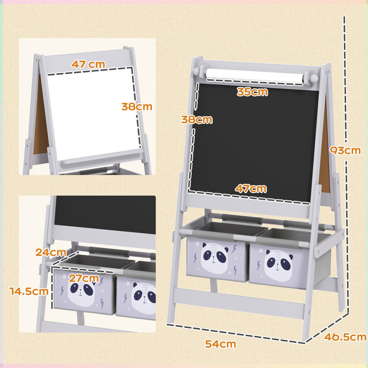 3-In-1 Kids Easel with Paper Roll