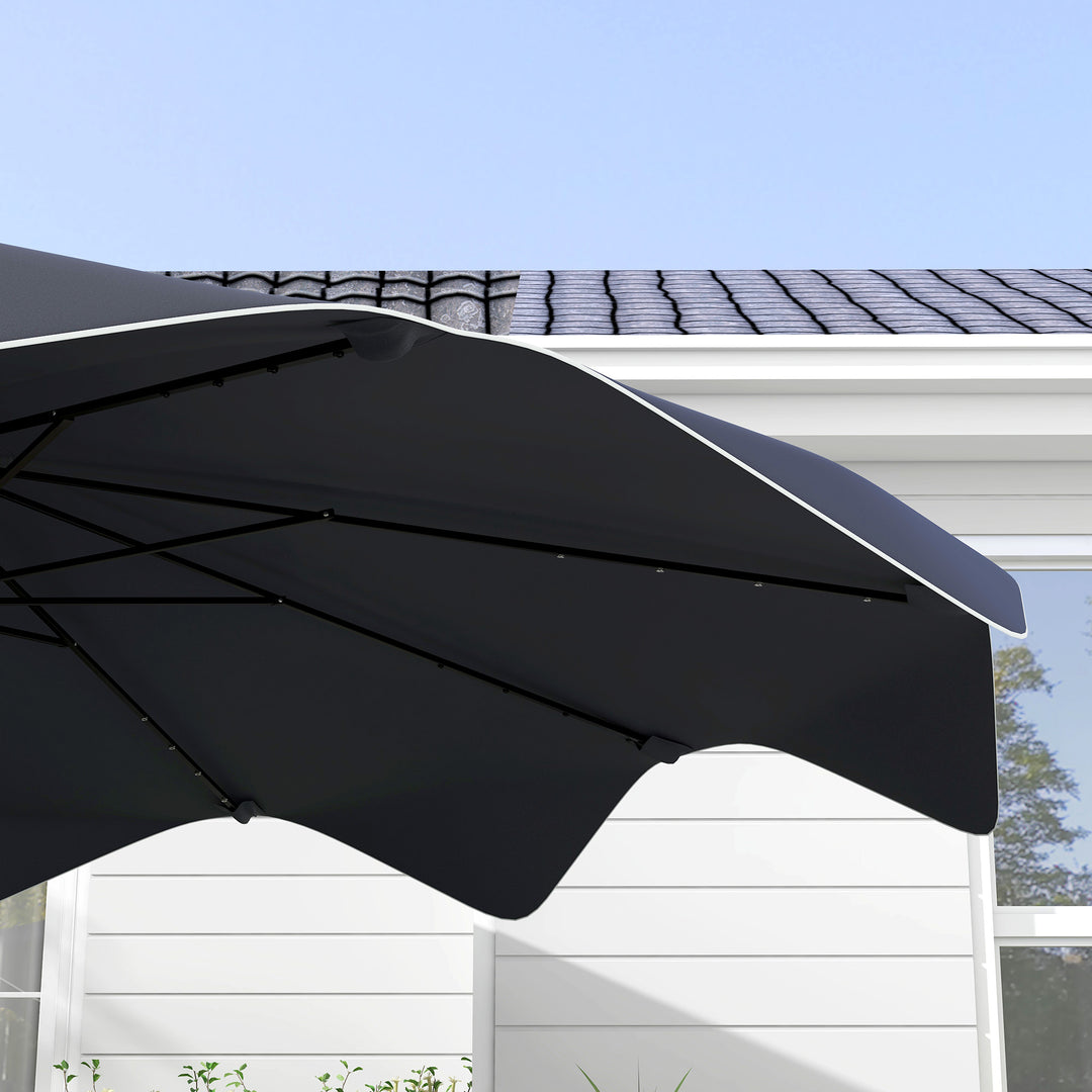 Solar Patio Umbrella with LED and Tilt