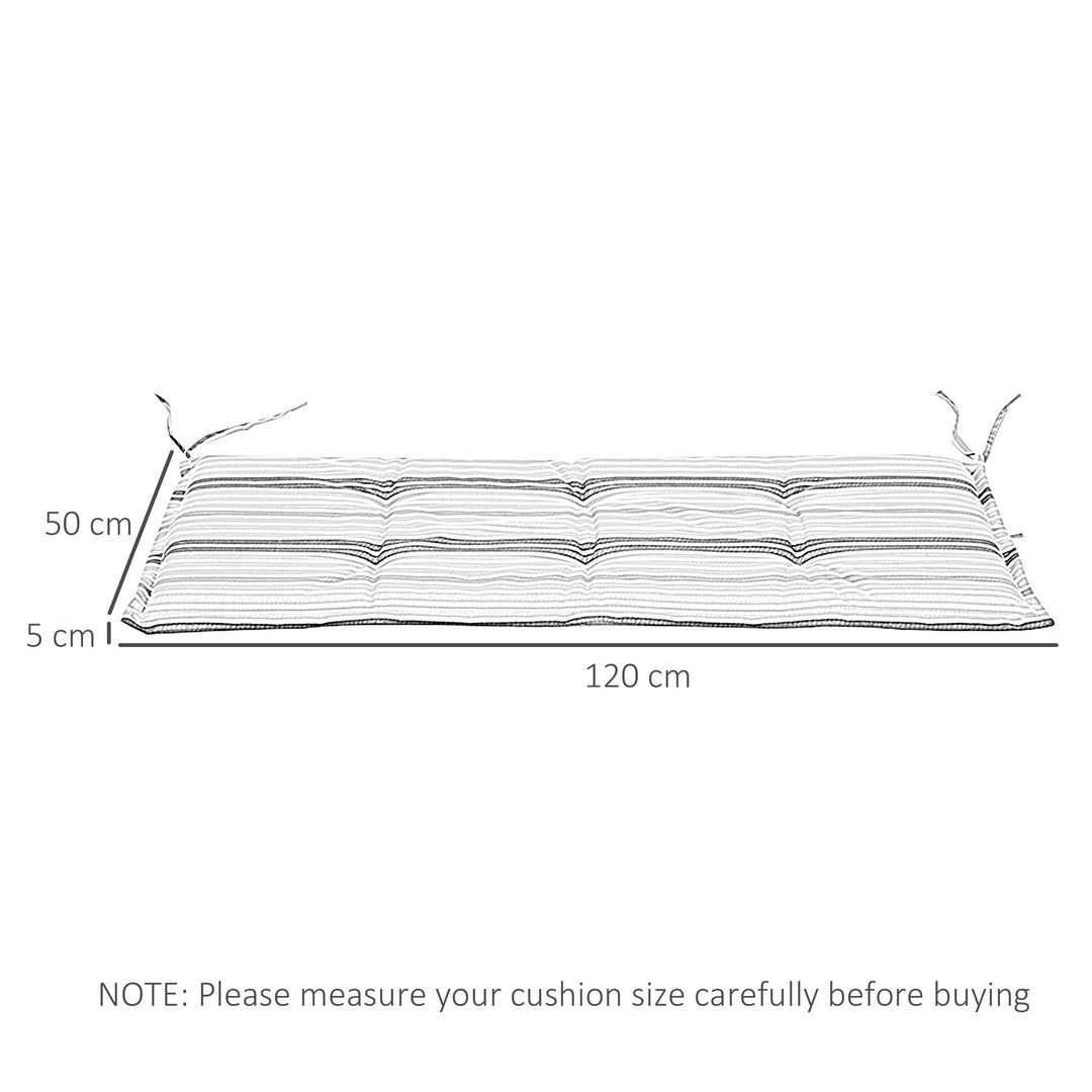 Rattan Seating Ensemble: Striped Polyester Cushions for Alfresco Lounging