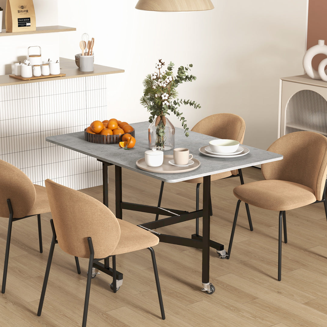 HOMCOM Drop Leaf Dining Table