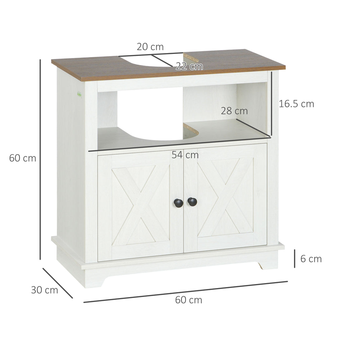 Kleankin Under Sink Cabinet, White https://www.awin1.com/pclick.php?p=39229882306&a=1765756&m=17151 Aosom