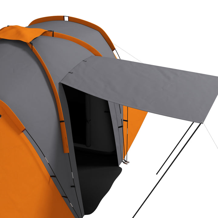 Large Camping Tent Tunnel Tent with 2 Bedroom and Living Area