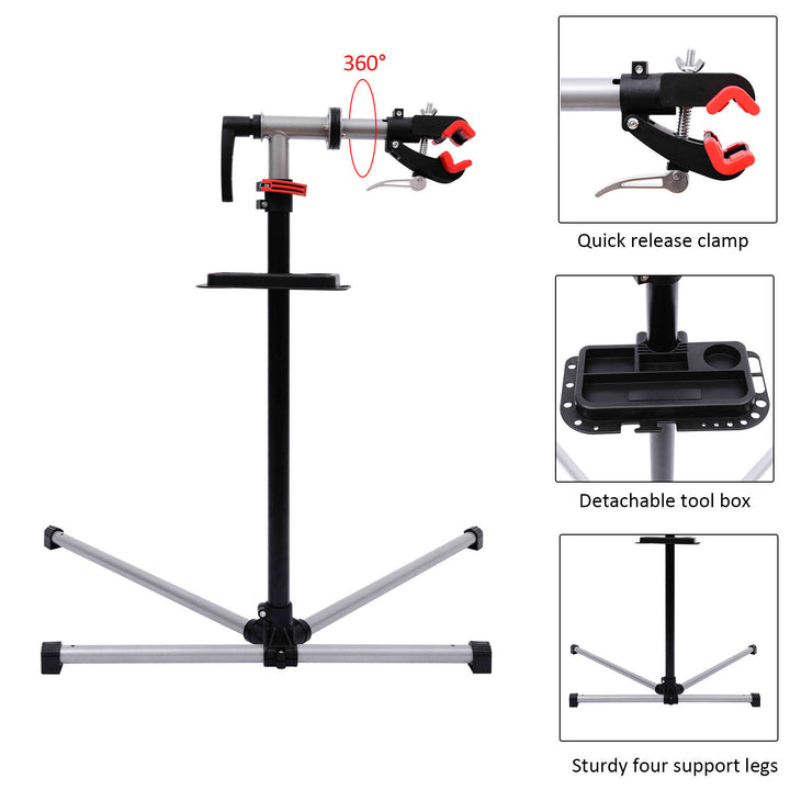 Professional Bike Cycle Bicycle Maintenance Repair Stand Workstand Display Rack Tool Adjustable New