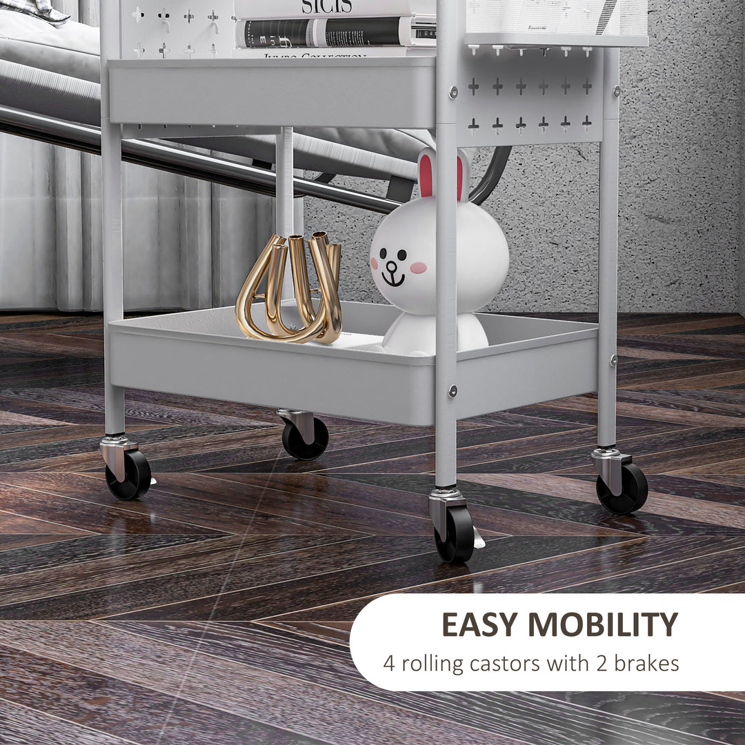 3-tier Storage Trolley on Wheels