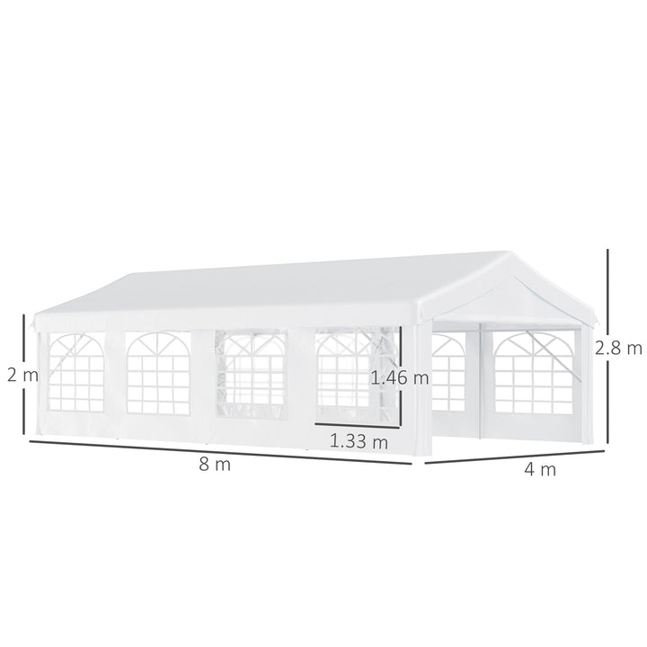 Large Party Tent: Heavy-Duty Steel Gazebo for Events