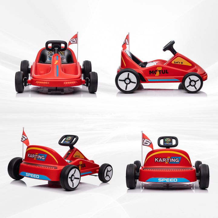 6V Electric Go Kart for Kids with Music