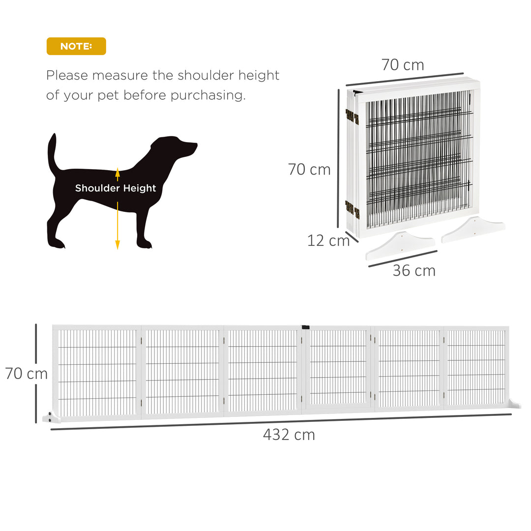 Pet Gate Wooden Dog Safety Barrier