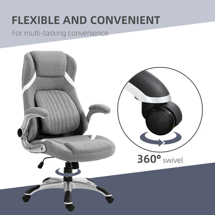 Vinsetto Ergonomic Desk Chair, Grey