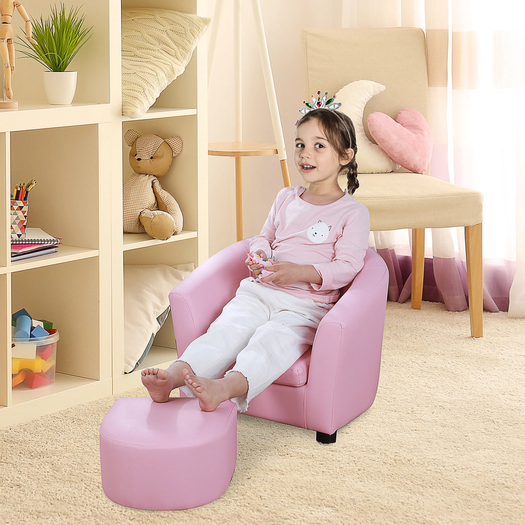 Children's Mini Sofa with Footstool