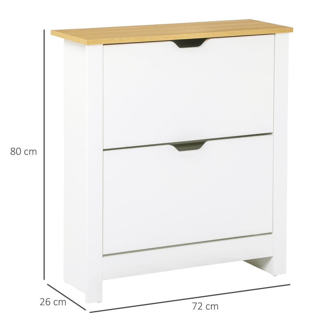 HOMCOM 12-Shoe Storage Cabinet