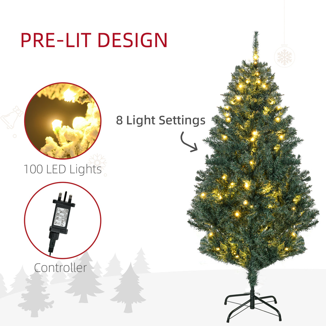 5' Artificial Prelit Christmas Trees Holiday DÃ©cor with Warm White LED Lights