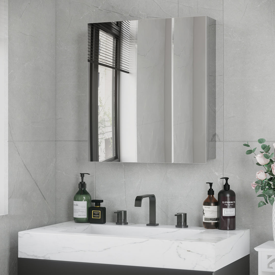 Kleankin Mirrored Bathroom Cabinet