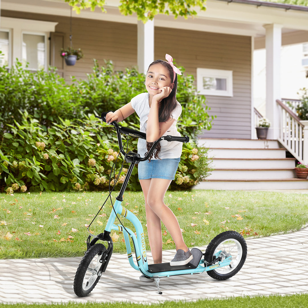 Teen Kids Stunt Scooter w/ Adjustable Handlebar