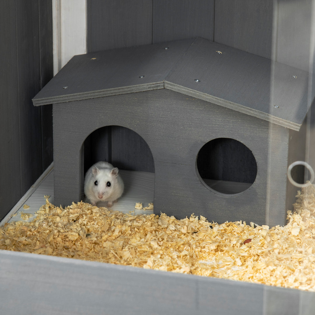 Wooden Hamster House Hamster Cage with Shelf