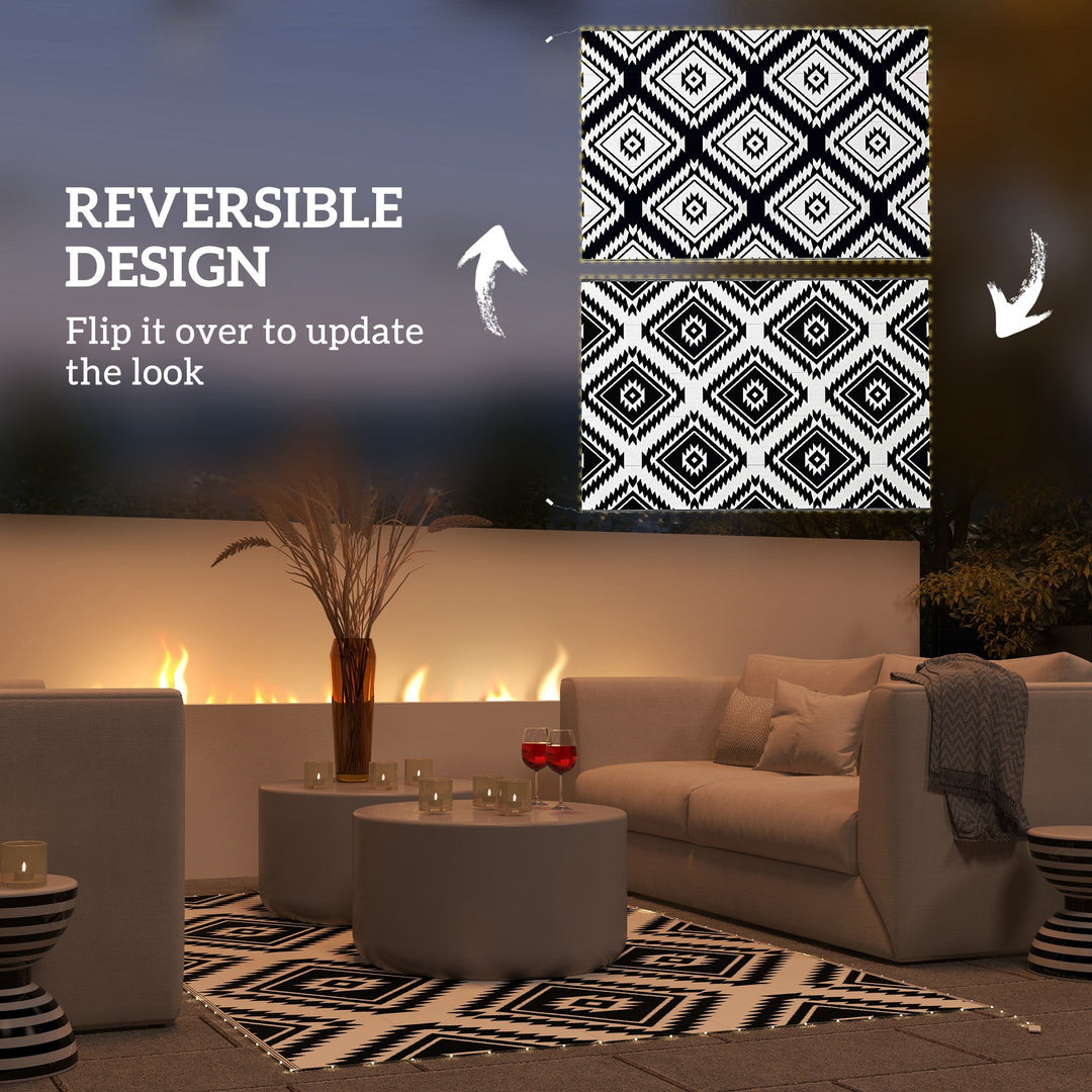 Reversible Outdoor Rug with LED Lights